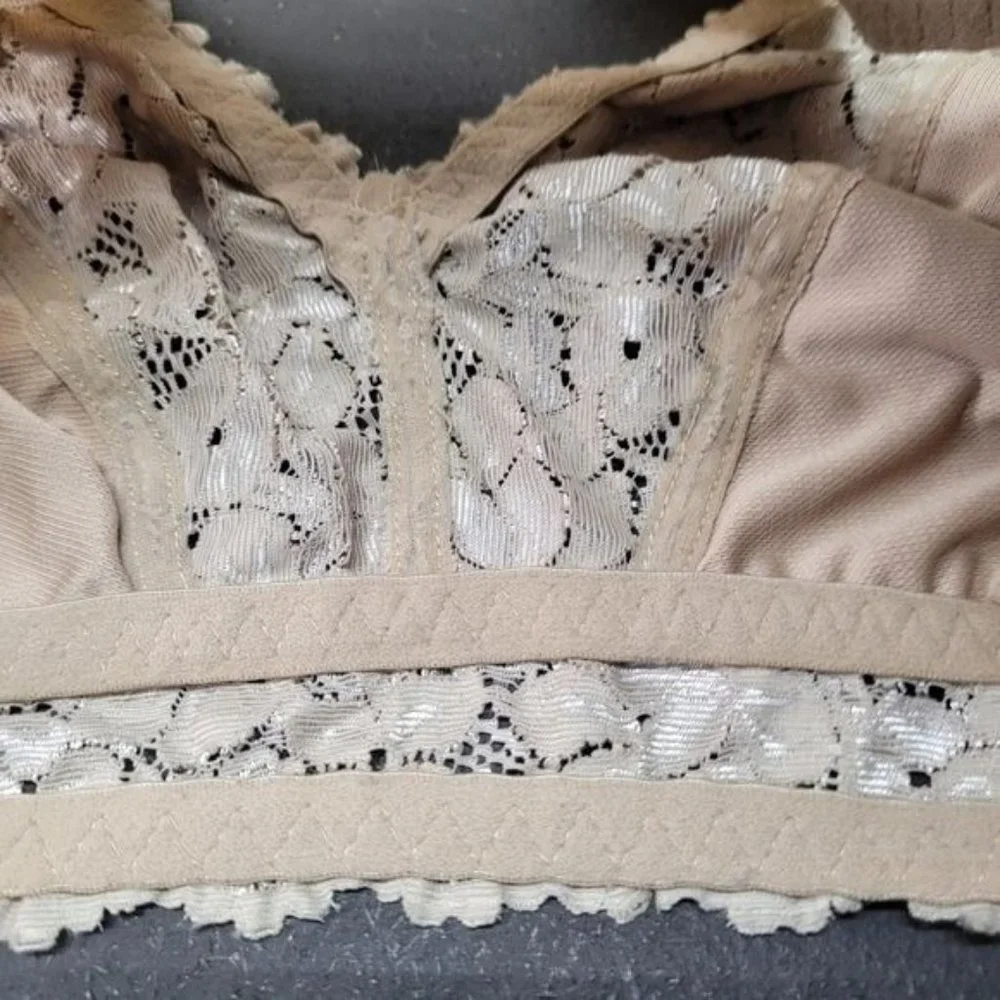 * Breezes medium leasure sports bra sleep bra tan comfort fit - Picture 6 of 6